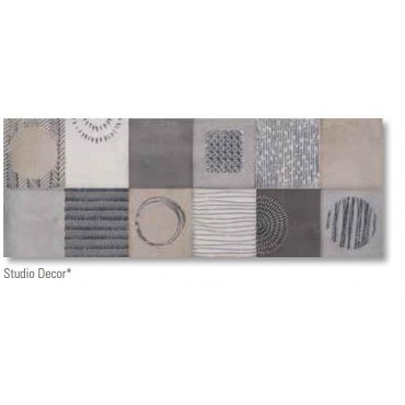 Studio Serpa 33×90 cm  Decor  Perla Antracite Grey Πλακάκι Τοίχου 
